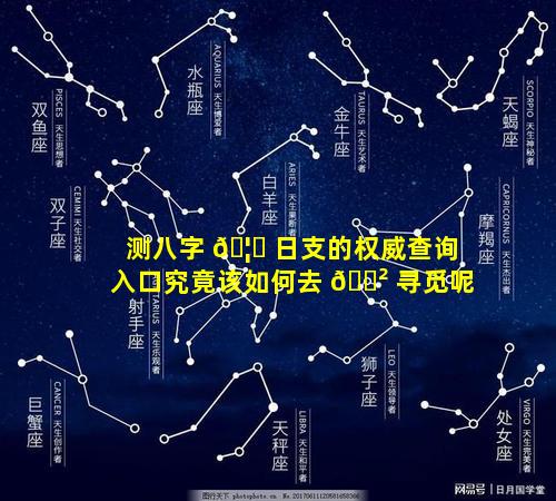 测八字 🦋 日支的权威查询入口究竟该如何去 🌲 寻觅呢